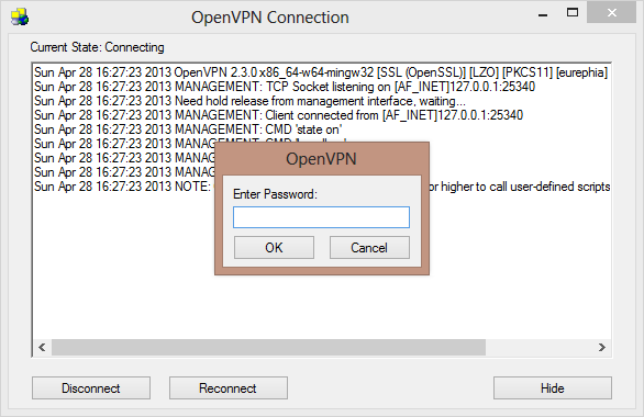 OpenVPN Password